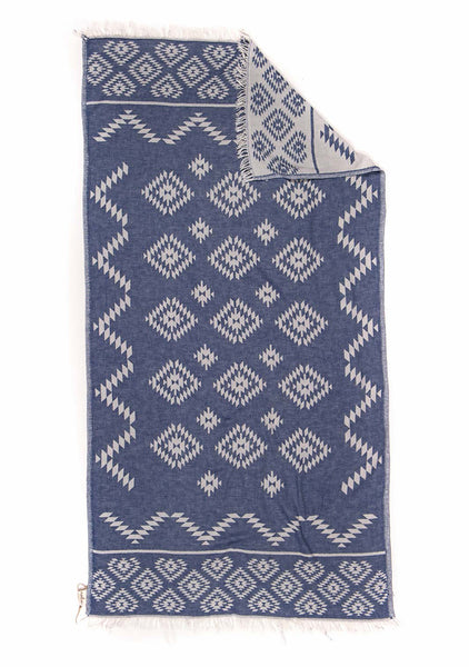 Traditional Peshtemal Towel - Diamond Design - 2 colours