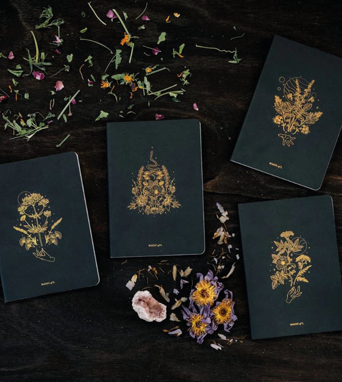 MAGIC of I – A5 Holographic Gold Foiled Notebooks