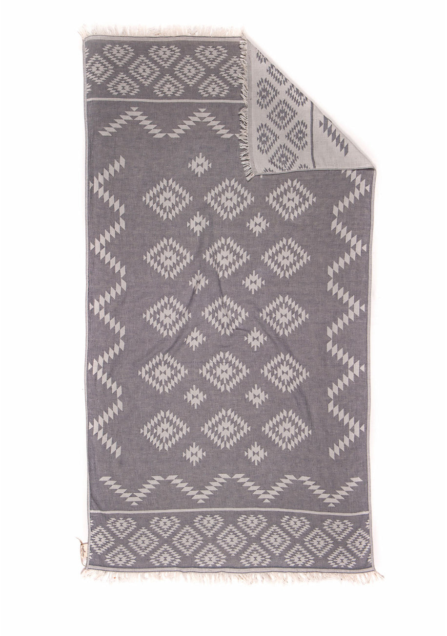 Traditional Peshtemal Towel - Diamond Design - 2 colours