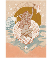 Aphrodite A4 Illustration Art Print